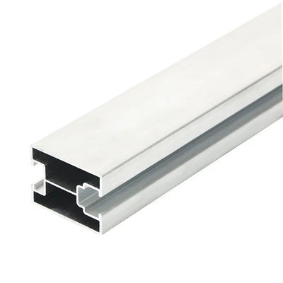 PV Solar Panel Mounting Rail Aluminum Alloy Anodized Silver Color