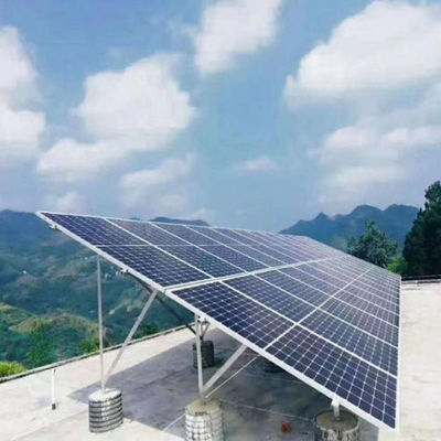 PV Solar Panel Ground Mounting Rack Kit Silver Or Customized Color