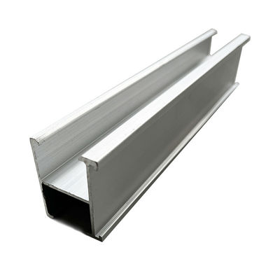 Silver Photovoltaic Installation Guide Rail Horizontal Or Vertical ISO9001