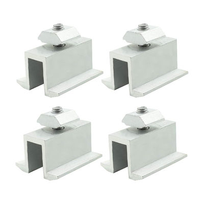 Photovoltaic Mounting Solar Panel Rail Clamps Fasteners Wind Resistance