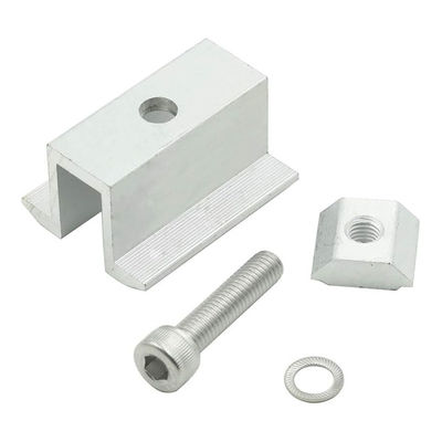 Photovoltaic Mounting Solar Panel Rail Clamps Fasteners Wind Resistance