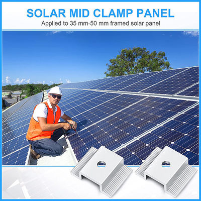 Silver industry Frameless Solar Panel Clamps Solar Panel Fixing Clip