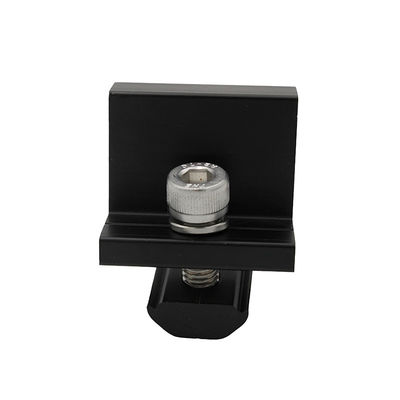 Aluminum End Clamps For Solar Panels Installation Excellent Wind Resistance