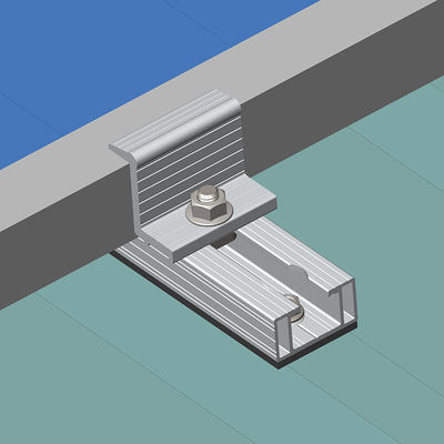 photovoltaic Solar Module End Clamp fixture Roof Ground Installation