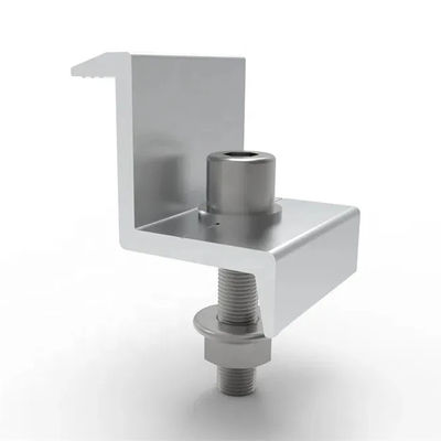 Aluminum Solar Panel End Clamp Weatherproof Photovoltaic Support Fixture