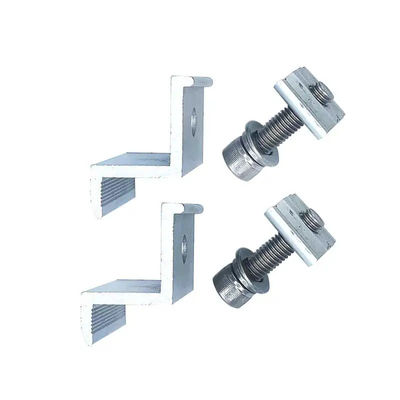 Aluminum Solar Panel End Clamp Weatherproof Photovoltaic Support Fixture