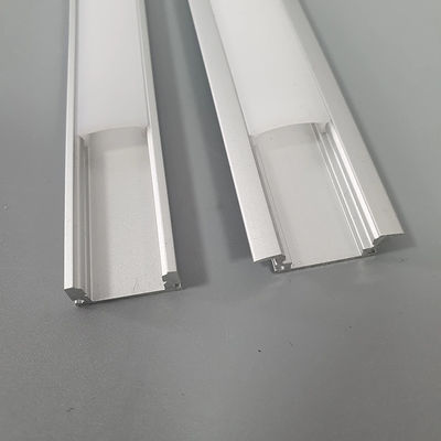 Silver Aluminium Lamp Groove Fixture Screw Fixing Easy To Install