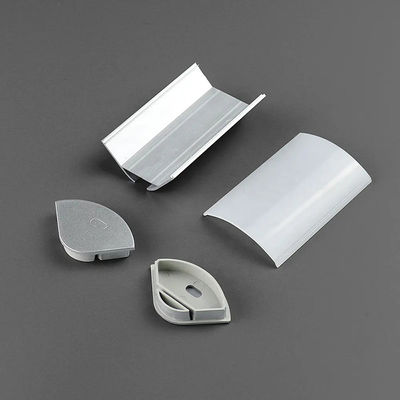 Silver Aluminum Lamp Groove Set Strong Corrosion Resistant Easy To Install