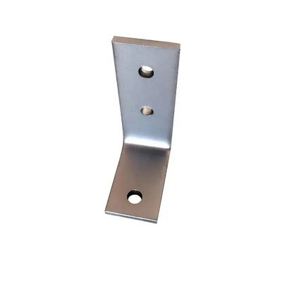 Sleek Marble Angle Bracket Supporting White Aluminium Profile Angle Bracket