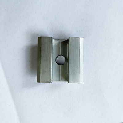 PV Solar Panel Clamps Fixtures Silver Aluminum For Mounting Systems